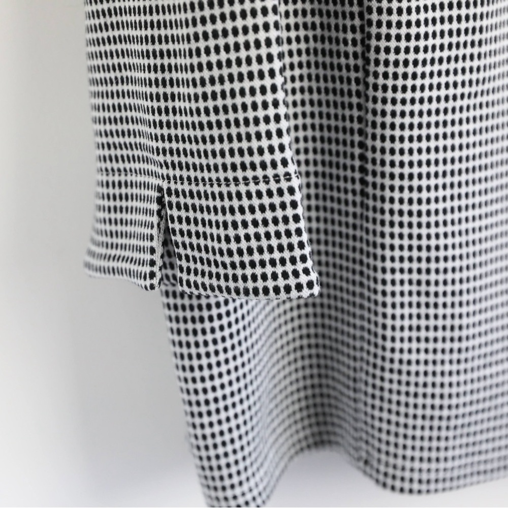 NWT Talbots black white dot print knit top 3X plus size stretch casual office - Picture 8 of 9